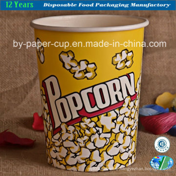 32oz Disposable Paper Popcorn Barrel
